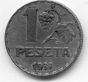 Monedas II República - 00191 - S/C - 25 ct. 1934 Niquel