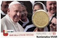 50 CENTIMOS VATICANO 2020 - Coincard