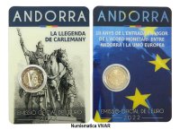 ANDORRA 2022 Pareja - Carlomagno/Acue - Blister