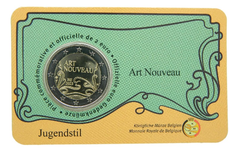 2€ BELGICA 2023.Art Nouveau 