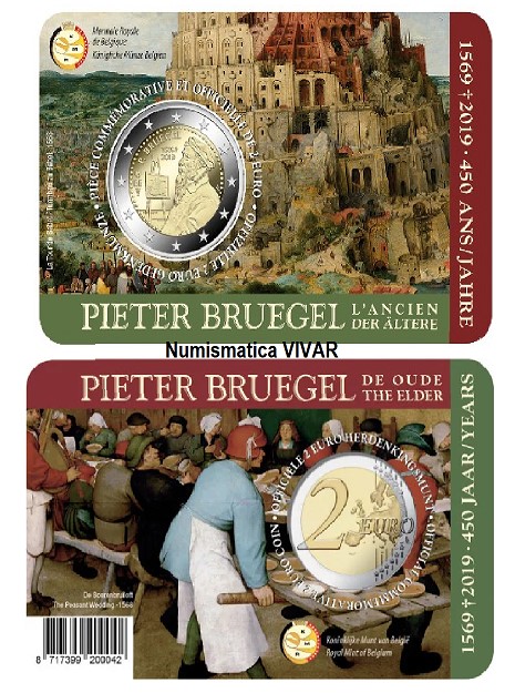 BELGICA 2019 Bruegel - Holandes - Coincard